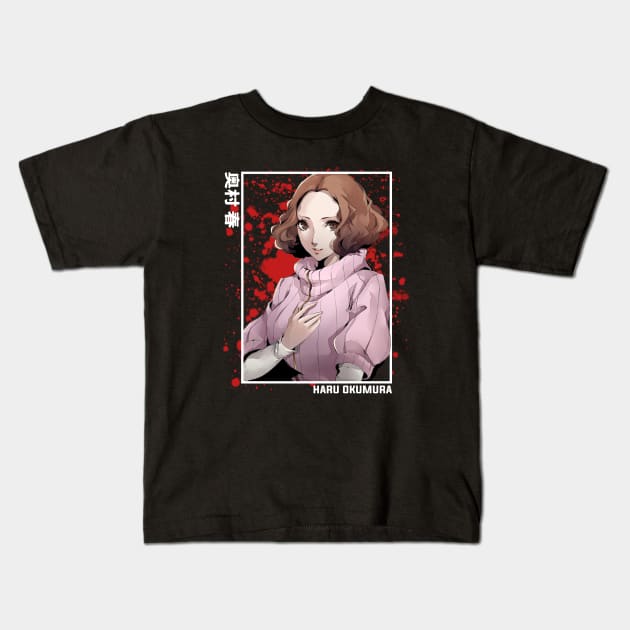 Haru Okumura Persona 5 Kids T-Shirt by Otaku Emporium